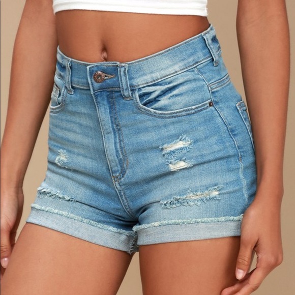 lulus denim shorts